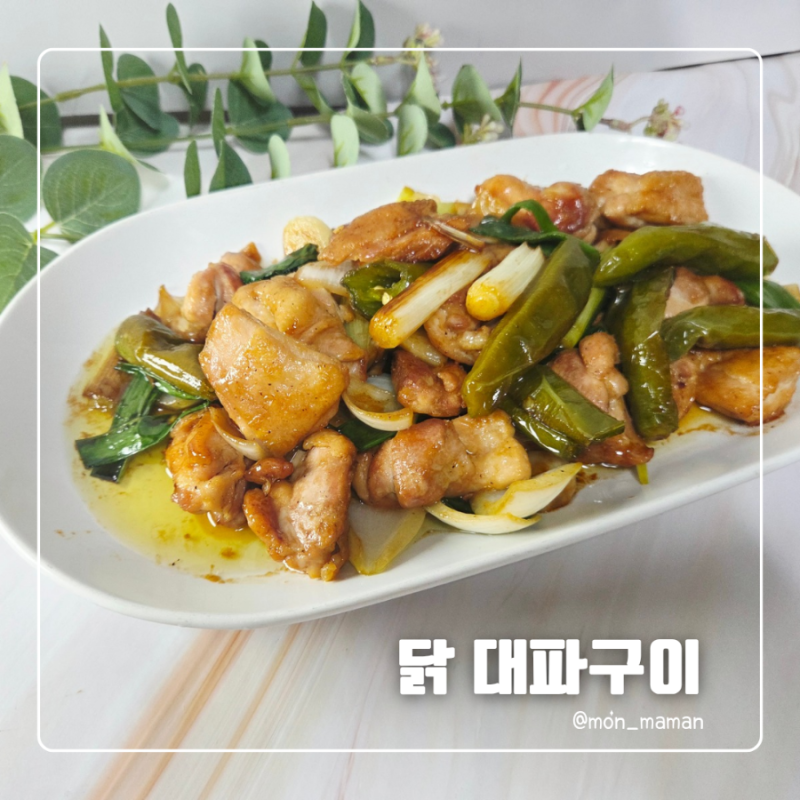 닭다리살 대파구이 만드는 법, 초간단 데리야끼 소스로 완성