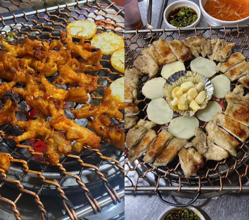 [전남광주 순천/용당동] 숯과닭발 | 순천 현지인 맛집 숯불에 구워 먹는 닭발 닭구이 맛집 추....