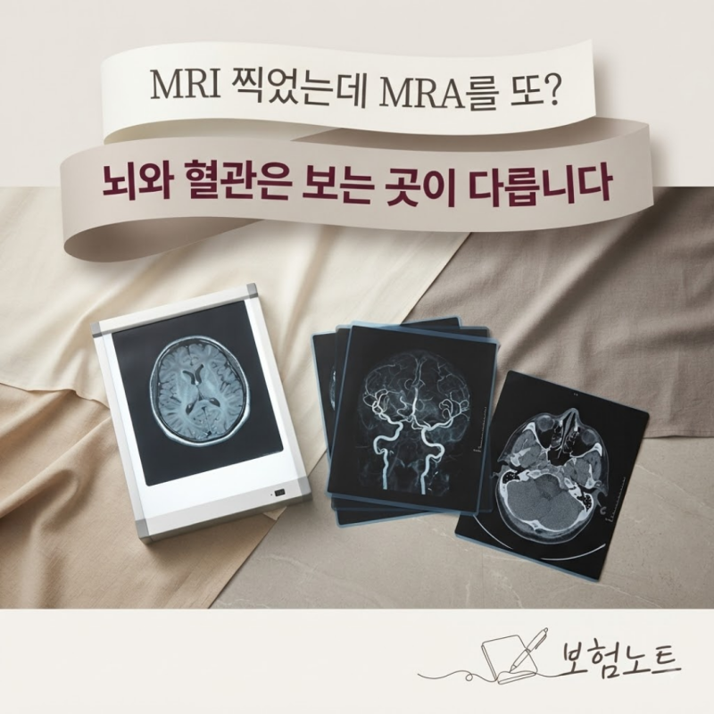 MRI 찍었는데 MRA를 또? 뇌와 혈관은 보는 곳이 다릅니다
