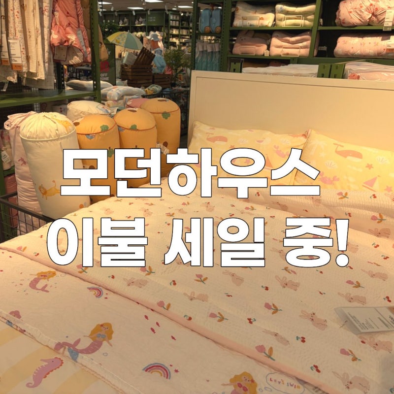 모던하우스에 ‘이것’도 세일한다고? 유아이불 둘러보고 왔어요
