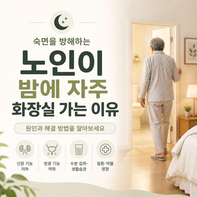 노인이 밤에 자주 화장실 가는 이유, 단순히 나이 때문일까요?