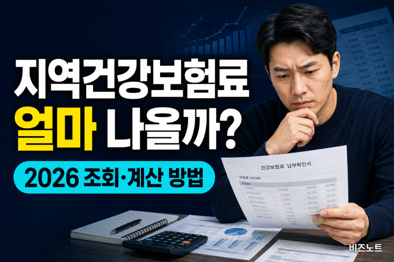 지역건강보험료 조회·계산 방법 (+ 산정기준과 지역가입자 건강보험료 확인)