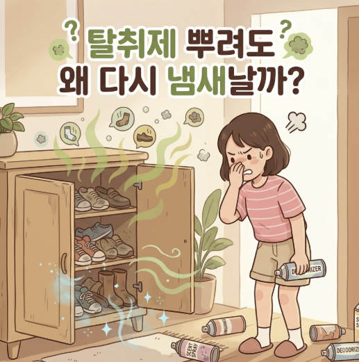 신발장 냄새 제거법 탈취제만으론 안 되는 이유
