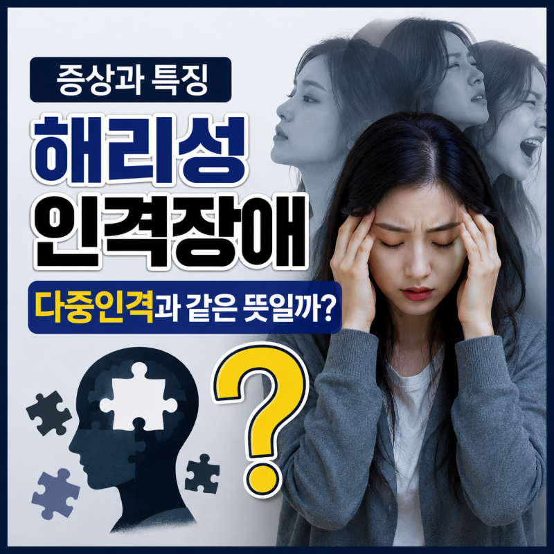 해리성 인격장애 증상과 특징, 다중인격 어떻게 다를까?