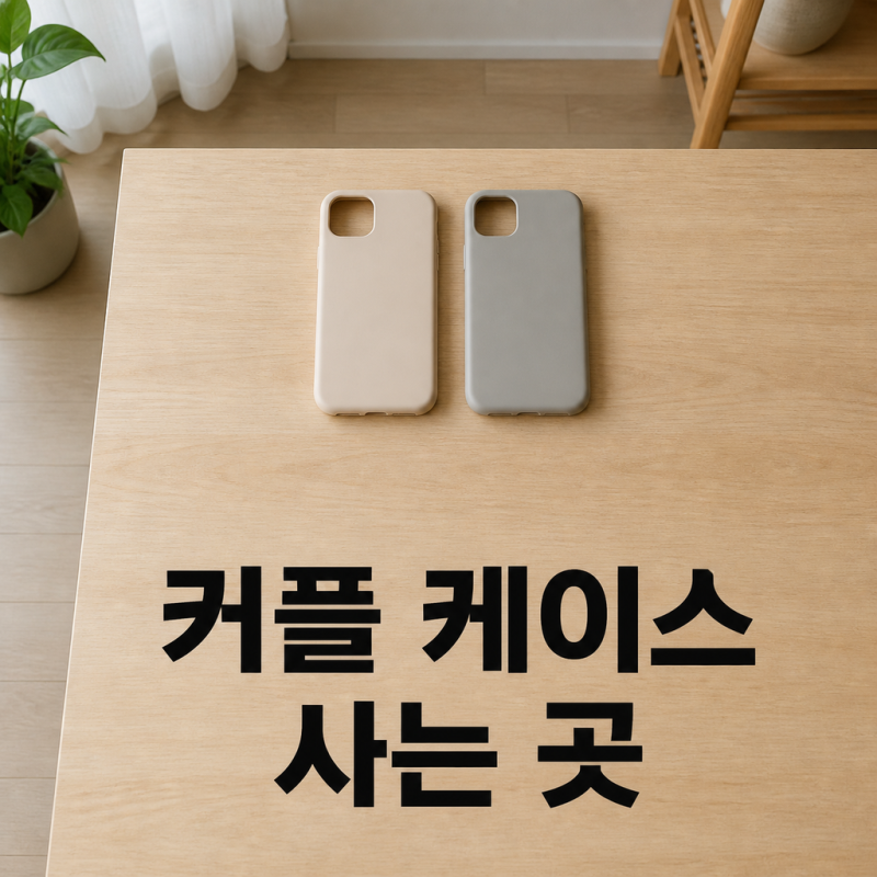 커플휴대폰케이스 판매 경로 3가지와 주문 전 확인 사항