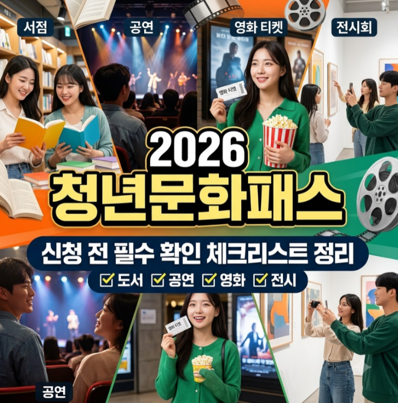 2026 청년문화패스 신청방법 및 사용처, 대상 및 자격 체크리스트
