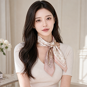 루이비통 방도 스카프 매는법 코디 라벨 택 떼는법