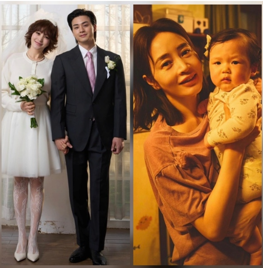 김혜수 김지훈 웨딩사진 공개…아기 품에 안고 딸까지, 알고 보니 ‘지금 불륜이 문제가 아....