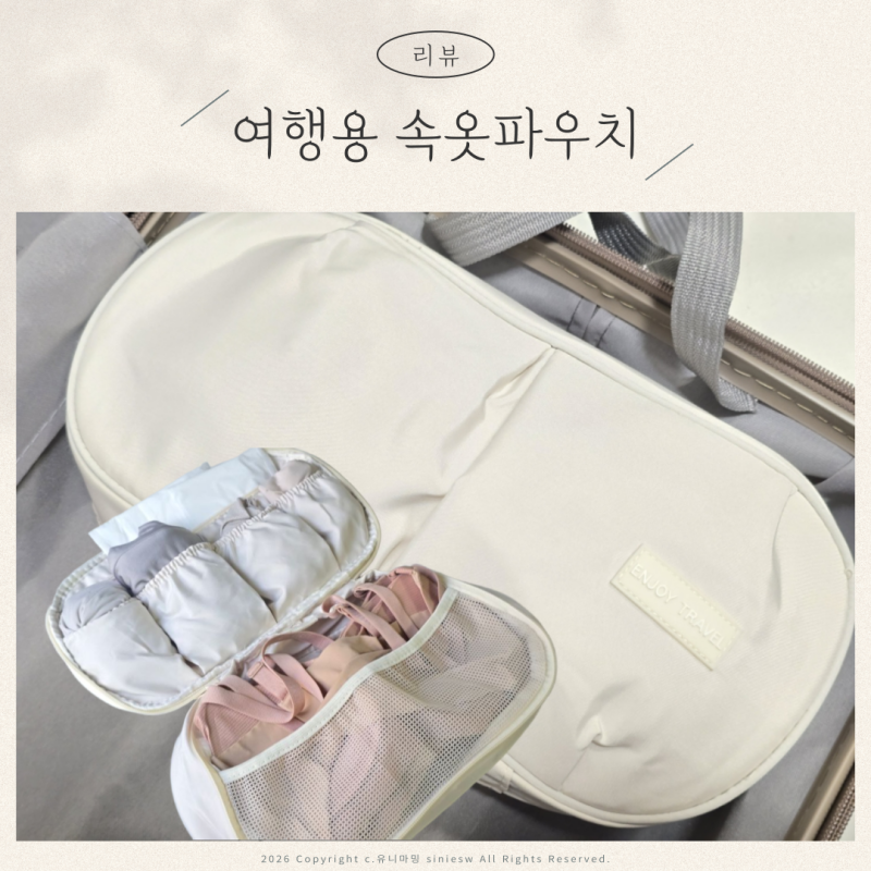 여행용속옷파우치 캐리어 속옷정리 깔끔하게