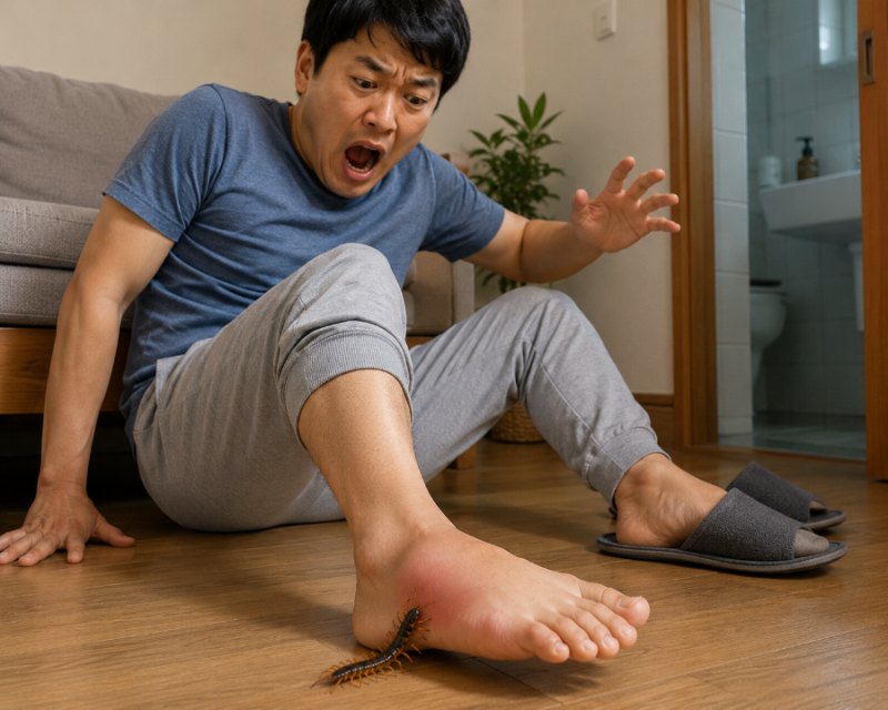 지네에게 물렸을 때 대처방법｜지네 물린 자국·독·붓기·응급처치 총정리