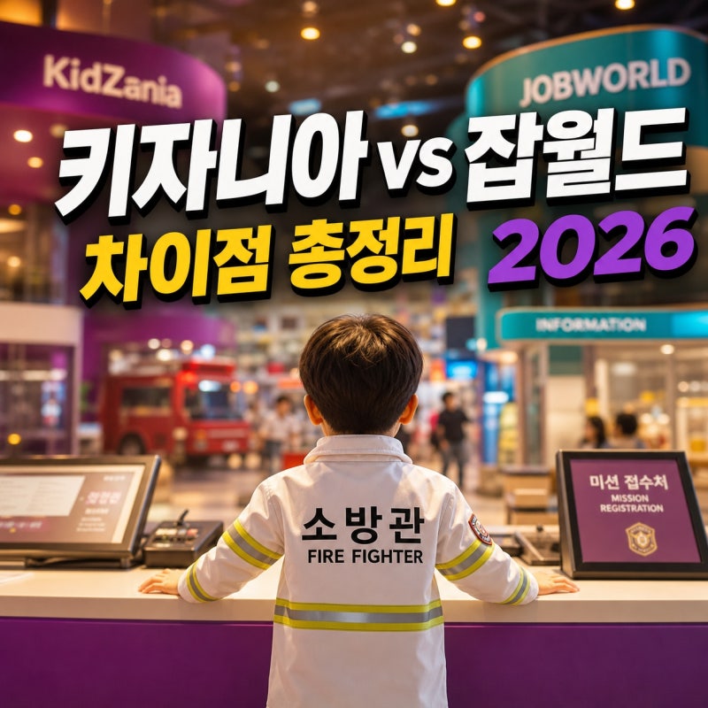 키자니아 Vs. 잡월드 차이점 총정리, 2026 신규 체험관 ㅡ 우리 아이 나이에 딱 맞는 곳 고르는 ....
