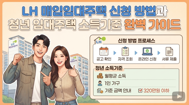 LH 매입임대주택 신청 방법과 청년 임대주택 소득기준 완벽 가이드