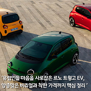 유럽인들 마음을 사로잡은 르노 트윙고 EV, 앙증맞은 비쥬얼과 착한 가격까지 핵심 정리