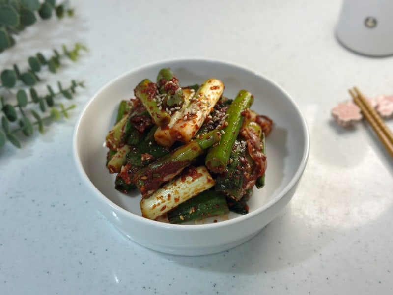 대파 김치 담그는 법 알싸하고 맛있는 대파 김치 레시피 초간단 김치 만들기