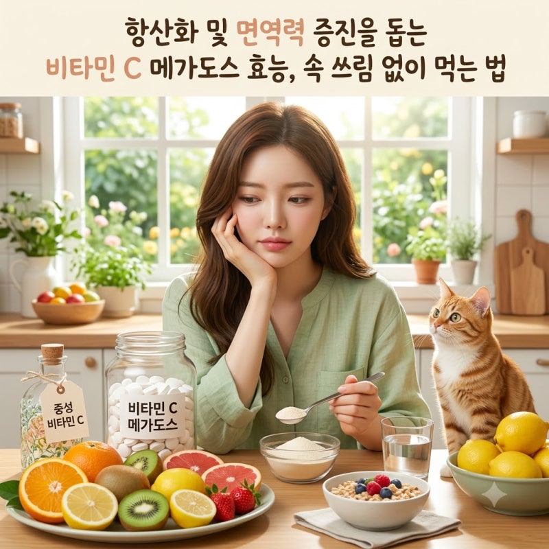 항산화 및 면역력 증진을 돕는 비타민 C 메가도스 효능, 속 쓰림 없이 먹는 법