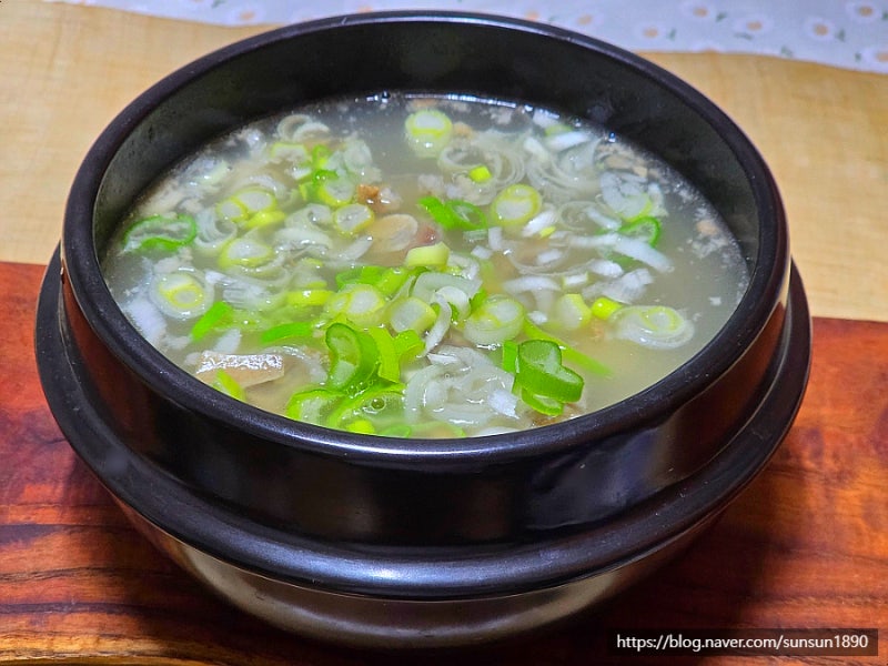 소꼬리곰탕 끓이는법 한우꼬리곰탕 한우잡뼈 여름 8월절기보양식 만드는법