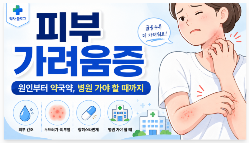 피부 가려움증 원인은 뭘까? 약국에서 해결할 수 있는 경우와 병원 가야 하는 경우