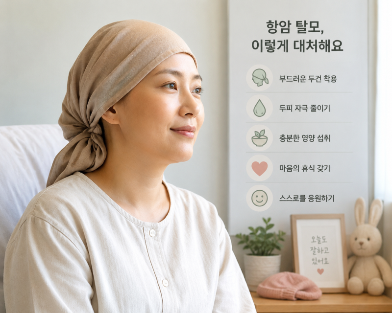 항암 탈모 시기 대처법 — 암환자 보호자가 알아두면 좋은 것들 ⑥