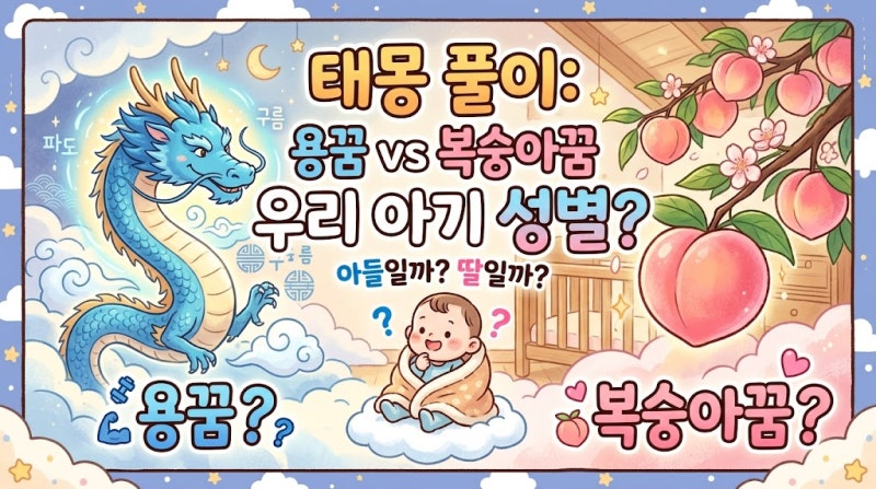 태몽 풀이: 용꿈과 복숭아꿈으로 보는 우리 아기 성별