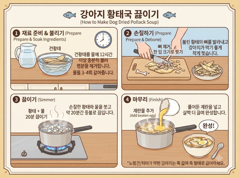강아지 보양식 레시피 우리 댕댕이 기력충전