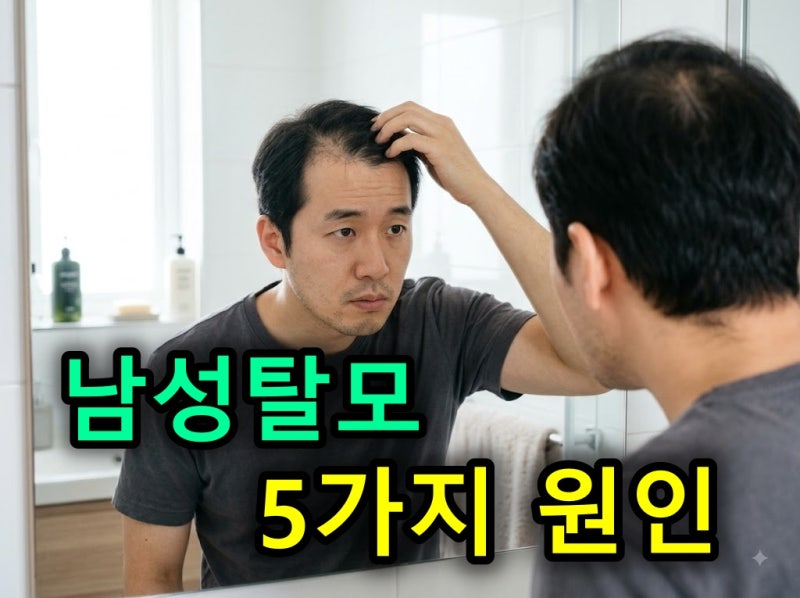 남자 탈모 원인 5가지｜유전부터 생활습관까지 탈모가 생기는 이유