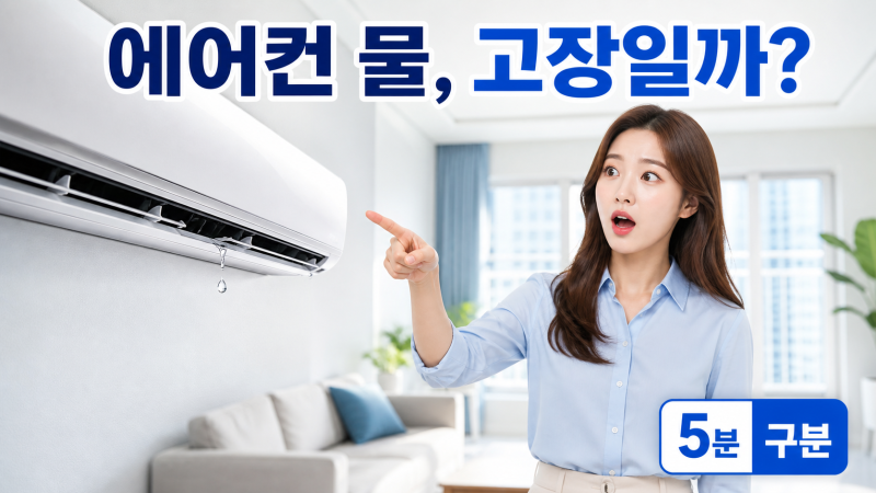 에어컨 물 떨어짐, 결로인지 배수 문제인지 5분 구분법