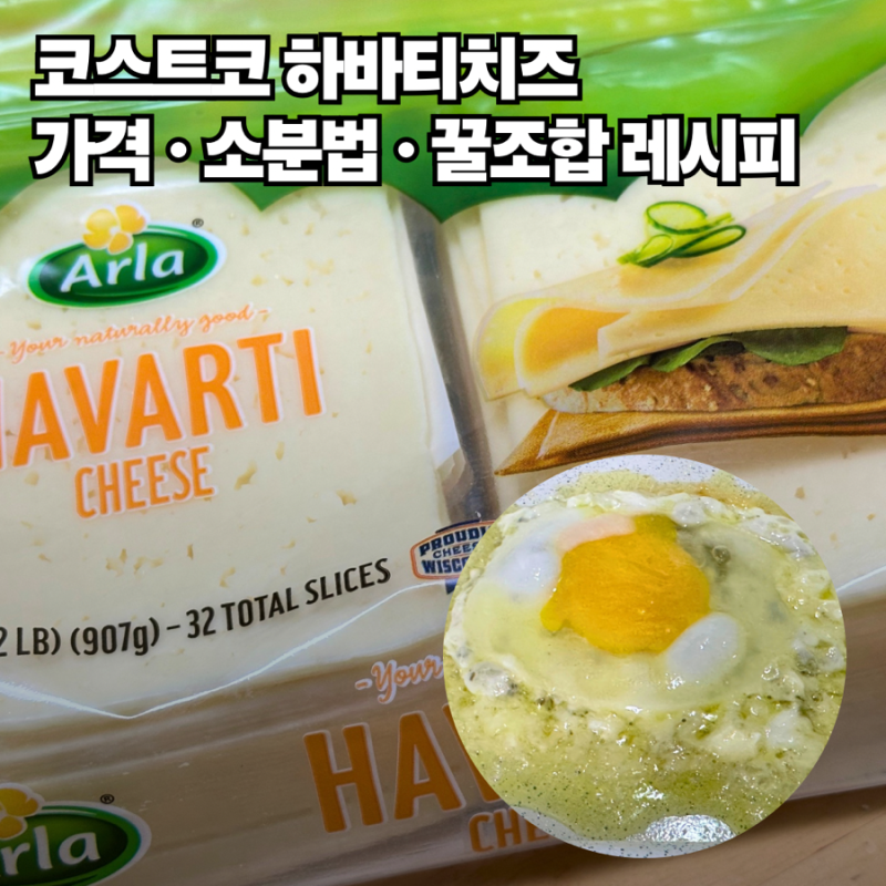 코스트코 하바티치즈 가격과 보관법! 유산지 소분 팁부터 바질페스토 계란프라이 조합까지