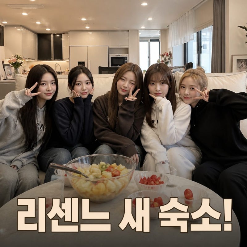 리센느 이사 화장실 3개 99평 새 숙소 화제