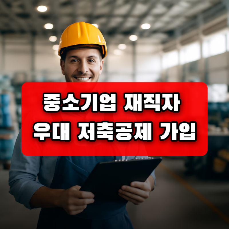 중소기업 재직자 우대 저축공제 가입 조건 중도퇴사 이직 나이 총정리 (2026 최신)