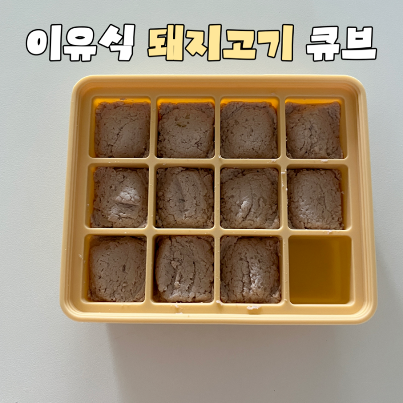 아기 이유식 돼지고기 큐브 만들기! 잡내 없이 삶는 꿀팁