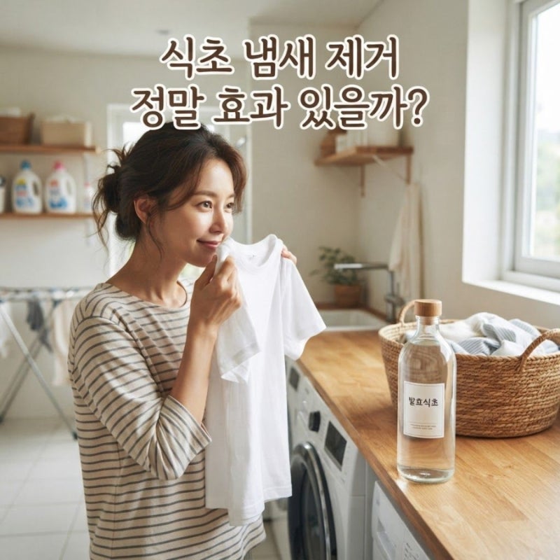 식초 냄새 제거 정말 효과 있을까? 빨래에 사용하는 이유와 방법