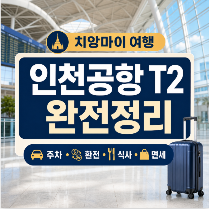 치앙마이 여행 인천공항 제2터미널 출국 가이드｜환전·식사·면세점·공연