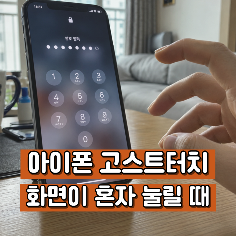 아이폰 고스트터치 해결, 떨어뜨린 후 화면이 혼자 눌릴 때 먼저 할 일