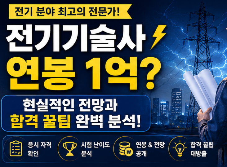 전기기술사 연봉 1억? 현실적인 전망과 합격 꿀팁 완벽 분석
