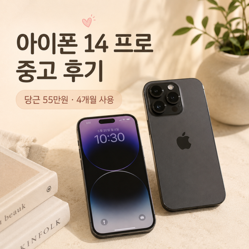 아이폰 14 프로 중고 후기｜당근 55만원 구매, 4개월 사용해보니