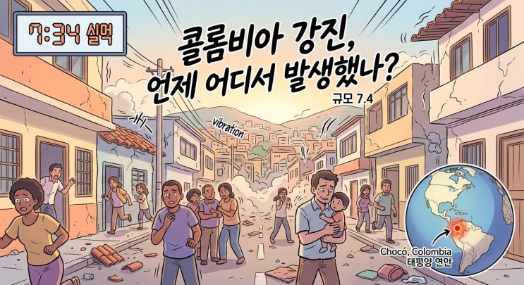 <b>콜롬비아</b> 규모 7.4 <b>강진</b> 발생, 사망자 최소 20명… 중남미 덮친 연쇄 ....