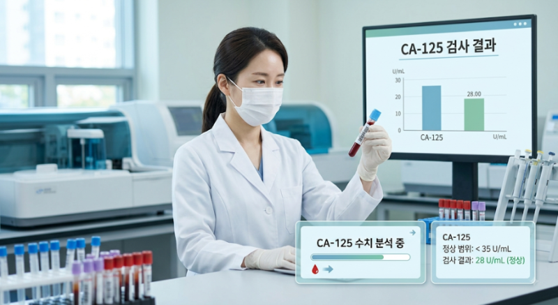 CA-125 수치 상승 원인과 정상 범위 총정리 (난소암 검사 결과 해석)