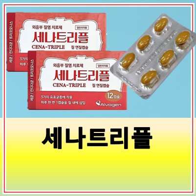 세나트리플 질정 성분 효과 가격 사용법