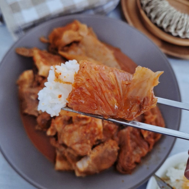 삼겹살 김치찜 레시피 잡내 없는 돼지고기 삼겹 김치찜 만들기
