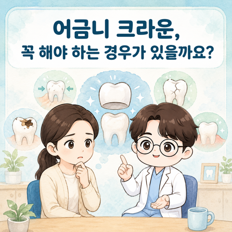 대구 어금니 크라운, 언제 필요할까요?