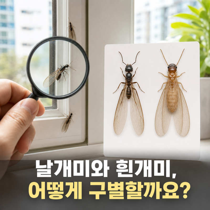 날개미가 갑자기 많이 보이는 이유, 흰개미와 구별하는 방법