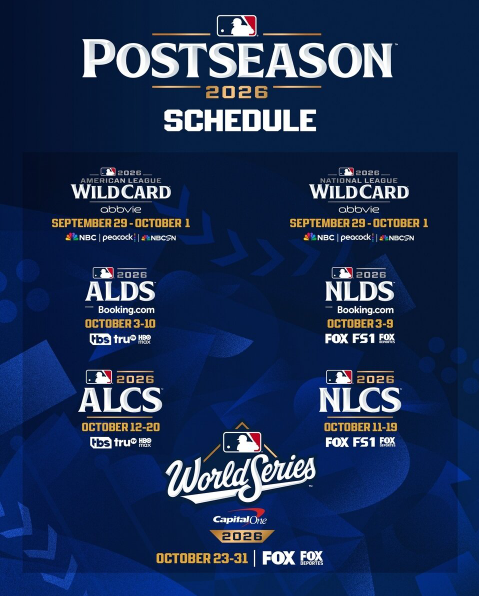 MLB 포스트시즌 9월 30일 시작...월드시리즈는 10월 24일부터