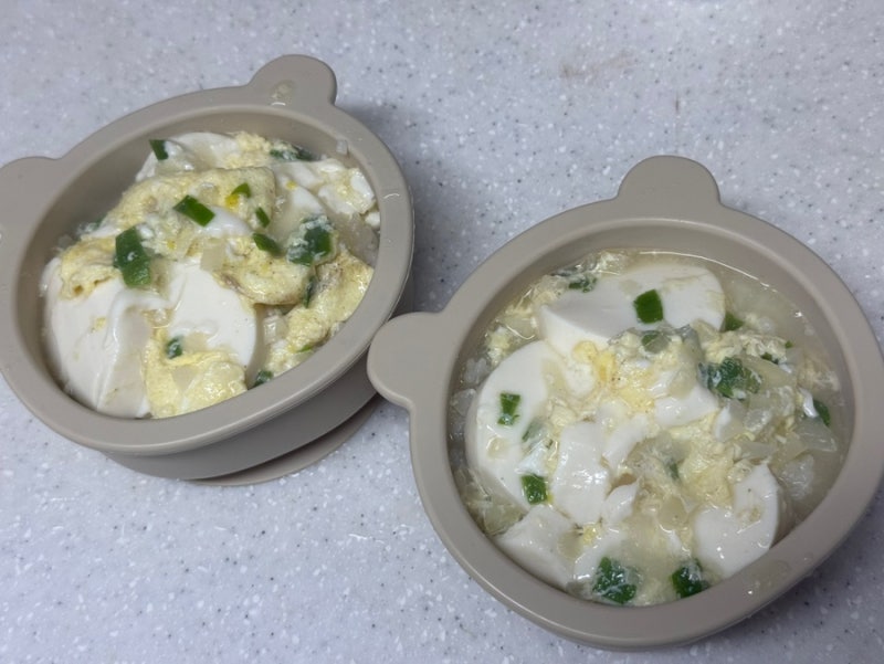 밥 잘 안먹는 아기를 위한 메뉴_순두부 계란국 레시피