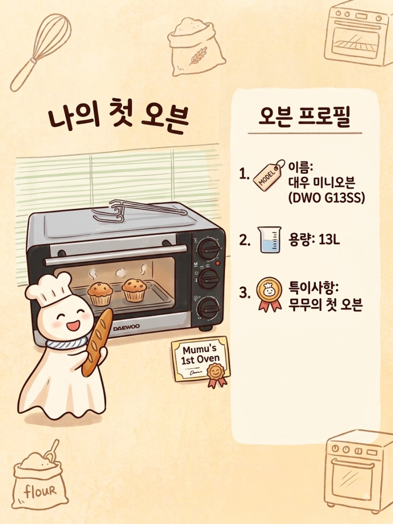 [8평 자취생 홈베이킹] 미니 오븐을 장만했다!- 대우 미니오븐 (DWO G13SS)