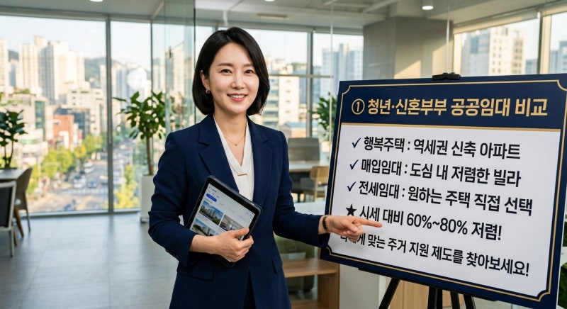 청년 신혼부부 공공임대주택 자격 비교 행복주택 매입임대 전세임대 한눈에 정리