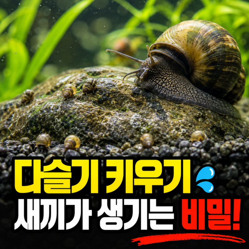 다슬기 키우기 다슬기먹이 다슬기알 부화와 번식 관리 방법