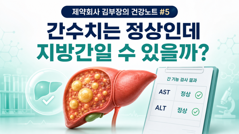 간수치는 정상인데, 지방간일 수 있을까? AST·ALT가 말해주지 못하는 간의 지방과 섬유화 이야....