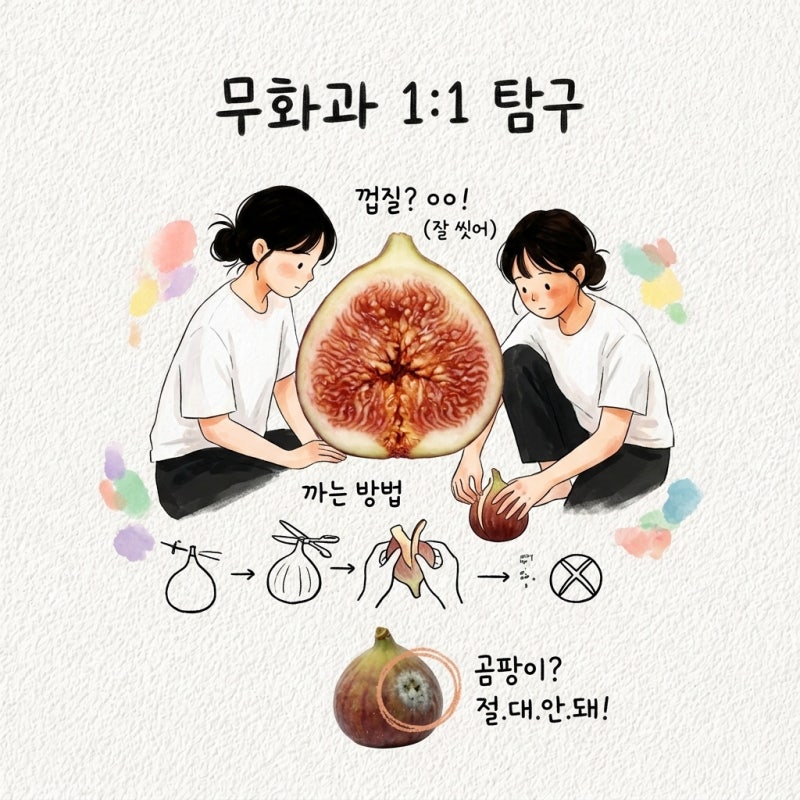 무화과 껍질 먹어도 되는지와 까는 방법 곰팡이 구별까지