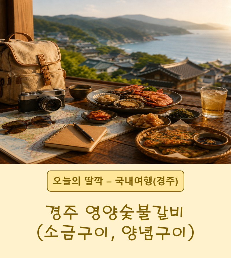 [오늘의 딸깍_국내여행_경주] 경주 영양숯불갈비(경주 맛집, 고기맛집, 소금구이, 양념구이)