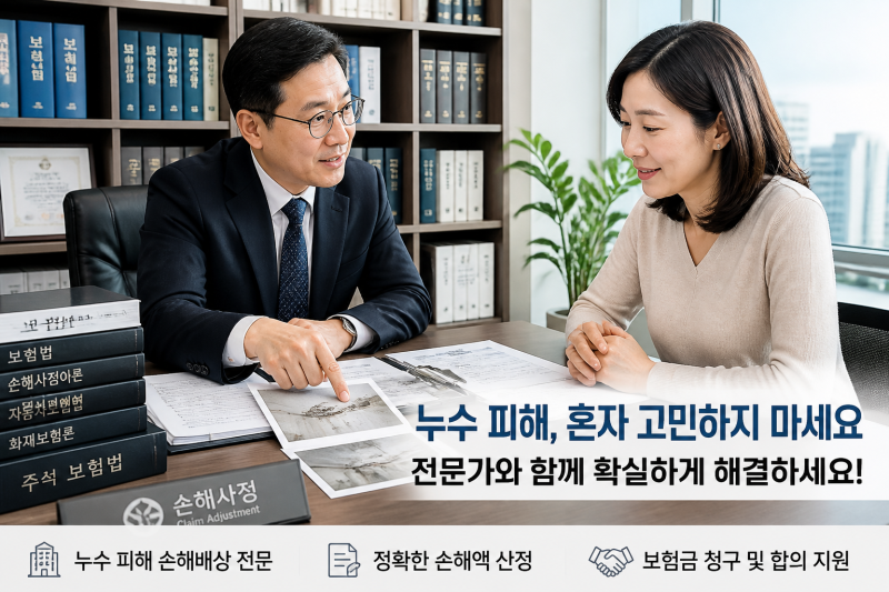 손해사정사·보험사 직원이 보는 윗집 누수 피해의 모든 것 — 책임소재부터 보험금 청구까....